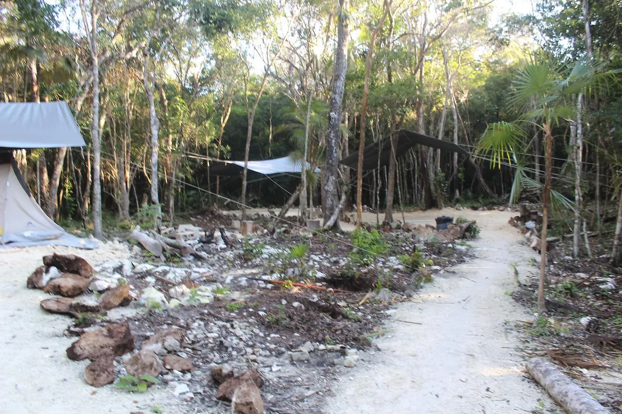 Campsite Stage One Camping Hotel Tulum Mexico