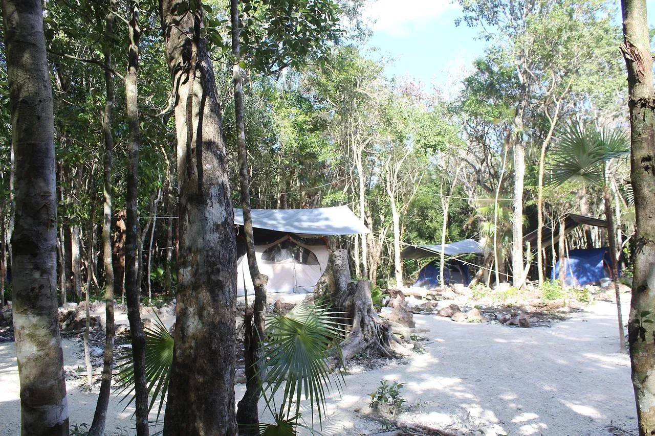 Campsite Stage One Camping Hotel Tulum